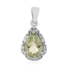 Pendentif en argent et Améthyste verte