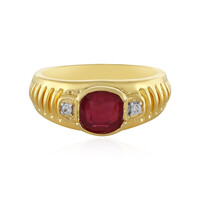 Bague en argent et Rubis de Madagascar