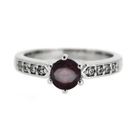 Bague en argent et Grenat Rhodolite