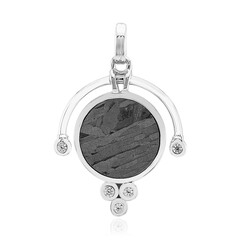 Pendentif en argent et Météorite d'Alétaï