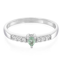 Bague en argent et Tourmaline Paraïba