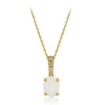 Collier en or et Opale d'Australie