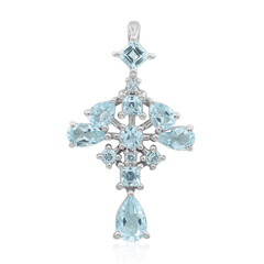 Pendentif en argent et Topaze bleu ciel