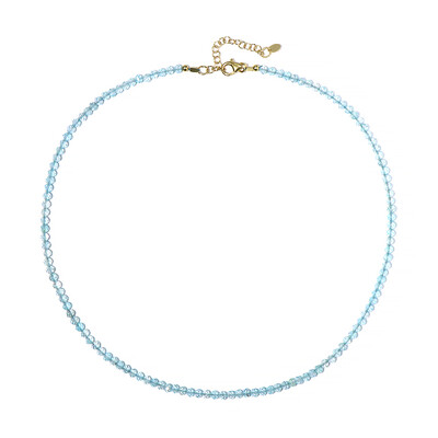 Collier en argent et Topaze bleu ciel