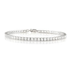 Bracelet en argent et Topaze blanche