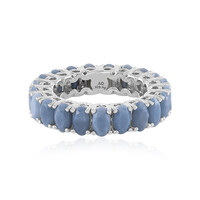 Bague en argent et Opale bleue