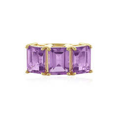 Bague en argent et Améthyste Rose de France