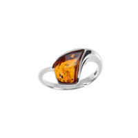 Bague en argent et Ambre baltique