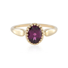 Bague en or et Grenat magenta