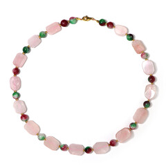 Collier en argent et Hématite dorée