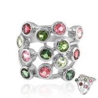 Bague en argent et Tourmaline verte