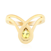 Bague en or et Béryl doré d‘Australie