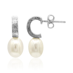 Boucles d'oreilles en argent et Perle de culture d'eau douce (TPC)