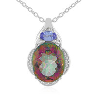 Collier en argent et Quartz mystique