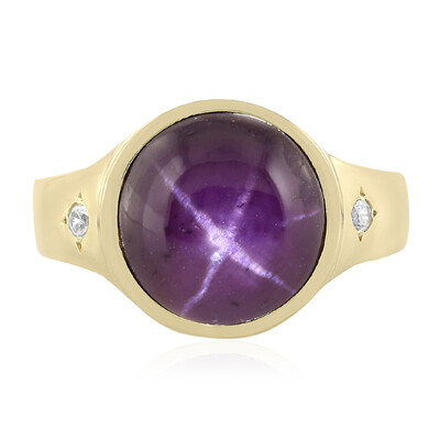 Bague en argent et Grenat étoilé