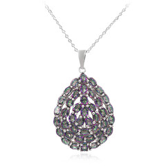 Collier en argent et Quartz mystique