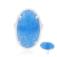 Bague en argent et Jade bleu