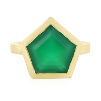 Bague en argent et Onyx vert
