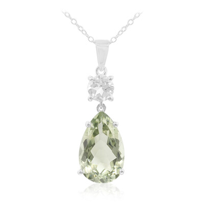 Collier en argent et Améthyste verte