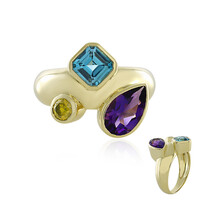 Bague en or et Améthyste d'Uruguay (de Melo)
