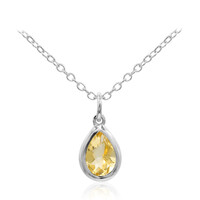 Collier en argent et Citrine