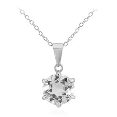 Collier en argent et Topaze blanche