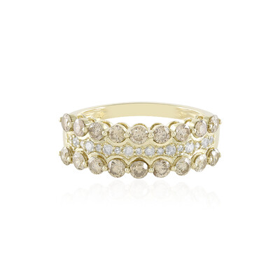 Bague en or et Diamant champagne I2 (de Melo)