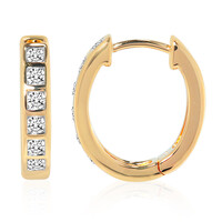 Boucles d'oreilles en or et Diamant IF (D)