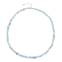 Collier en argent et Aigue-marine