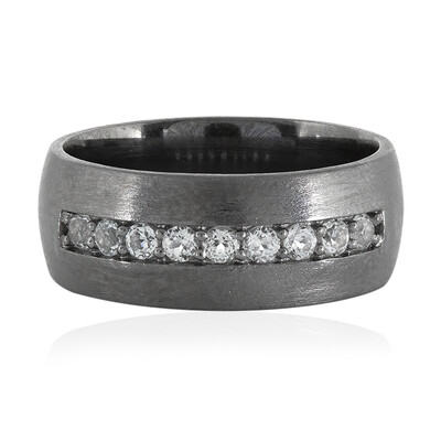 Bague en argent et Topaze blanche
