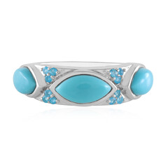 Bague en argent et Turquoise Sleeping Beauty (KM by Juwelo)