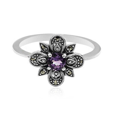Bague en argent et Améthyste