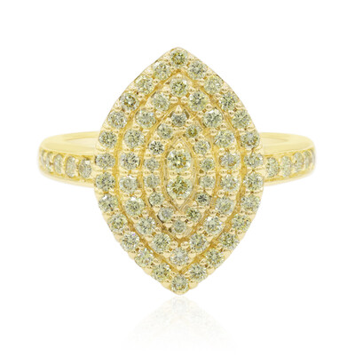 Bague en or et Diamant jaune canari SI1 (Annette)