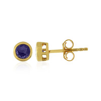 Boucles d'oreilles en argent et Tanzanite