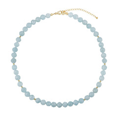 Collier en argent et Aigue-marine du Brésil
