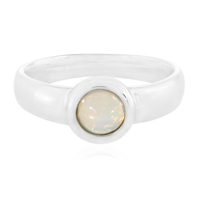 Bague en argent et Opale Welo (MONOSONO COLLECTION)