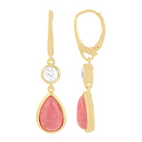 Boucles d'oreilles en argent et Rhodochrosite