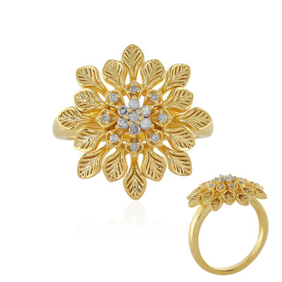 Bague en argent et Diamant I4 (J)