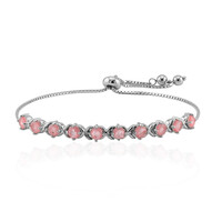 Bracelet en argent et Quartz rose pastel