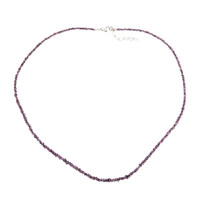 Collier en argent et Diamant pourpre (CUSTODANA)
