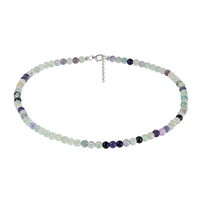 Collier en argent et Fluorite