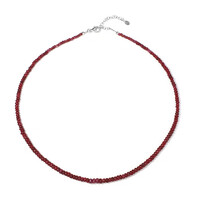 Collier en argent et Rubis de Madagascar