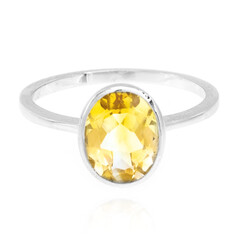 Bague en argent et Citrine