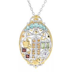 Collier en argent et Péridot (Gems en Vogue)