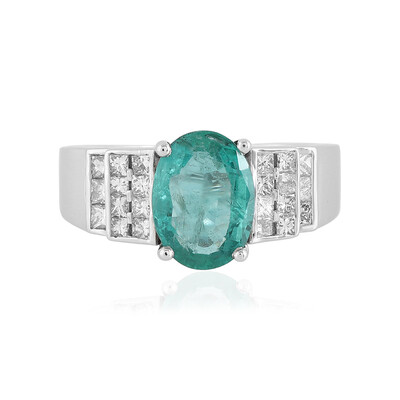 Bague en or et Emeraude de Zambie