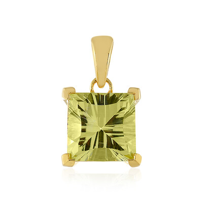 Pendentif en argent et Quartz citron