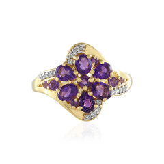 Bague en argent et Améthyste