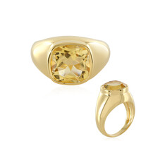 Bague en argent et Citrine
