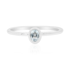Bague en argent et Topaze bleu ciel