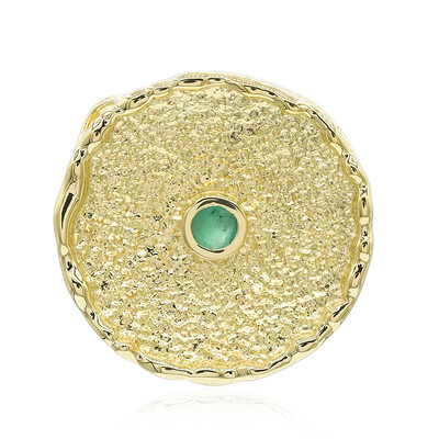 Pendentif en argent et Emeraude de Zambie (MONOSONO COLLECTION)